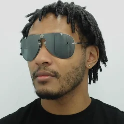 Versace Sunglasses VE2243 10016G Gunmetal Grey Mirror Black