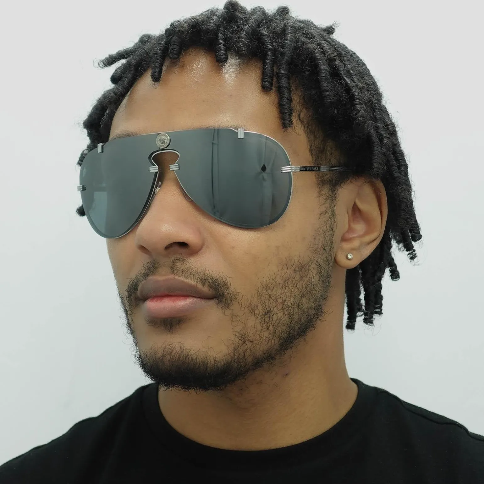 Versace Sunglasses VE2243 10016G Gunmetal Grey Mirror Black