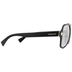 Versace Sunglasses VE2199 10006G Matte Black Dark Grey Silver Mirror