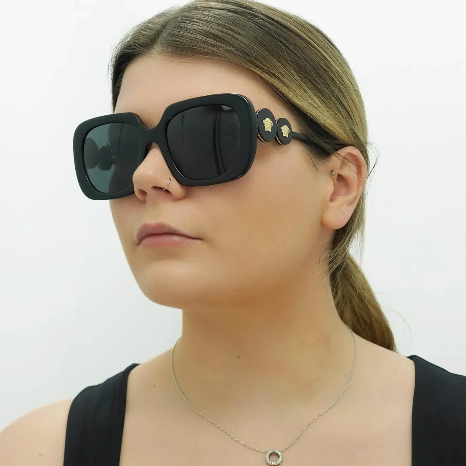 Versace Sunglasses VE4434 GB1/87 Black Dark Grey