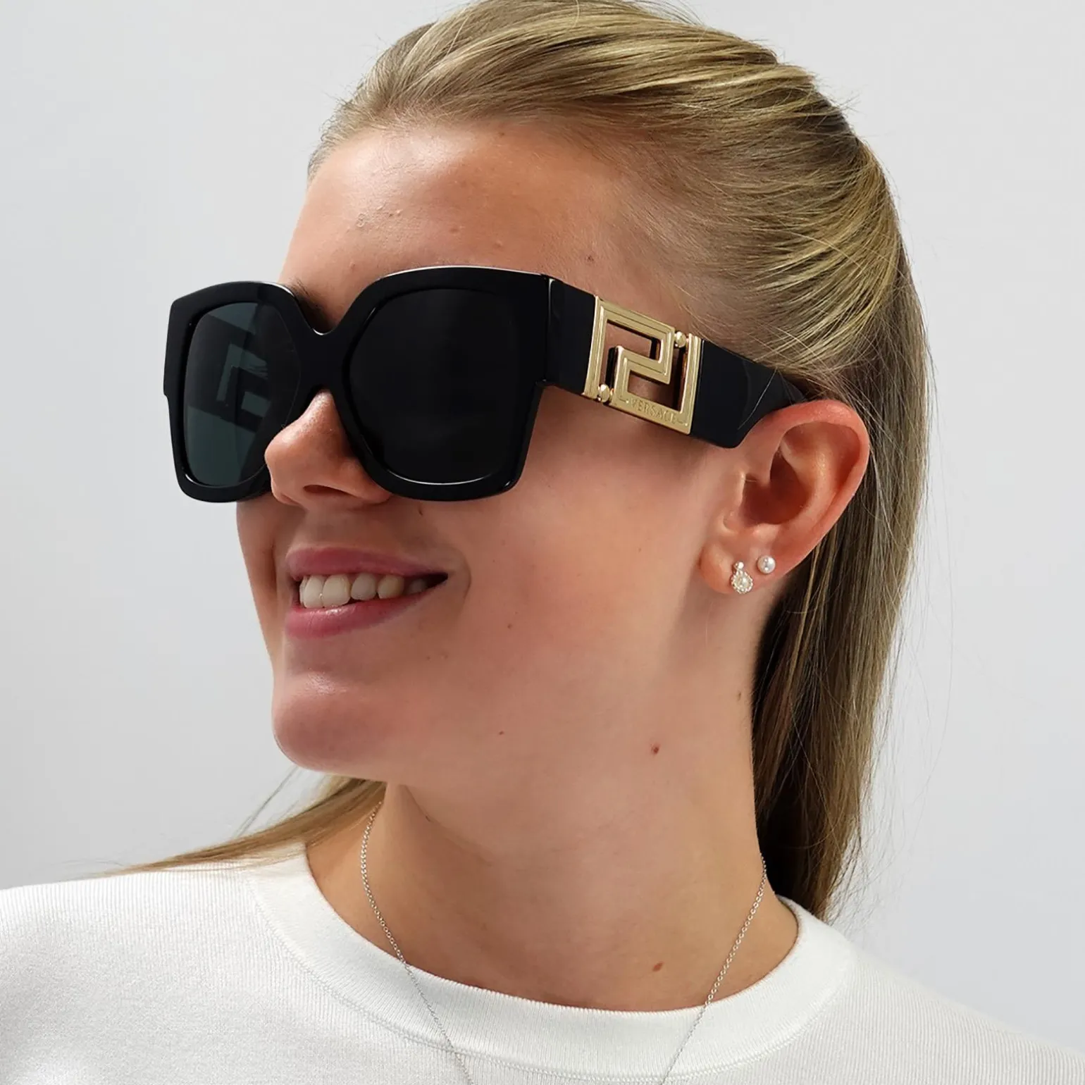 Versace Sunglasses VE4402 GB1/87 Black Dark Grey