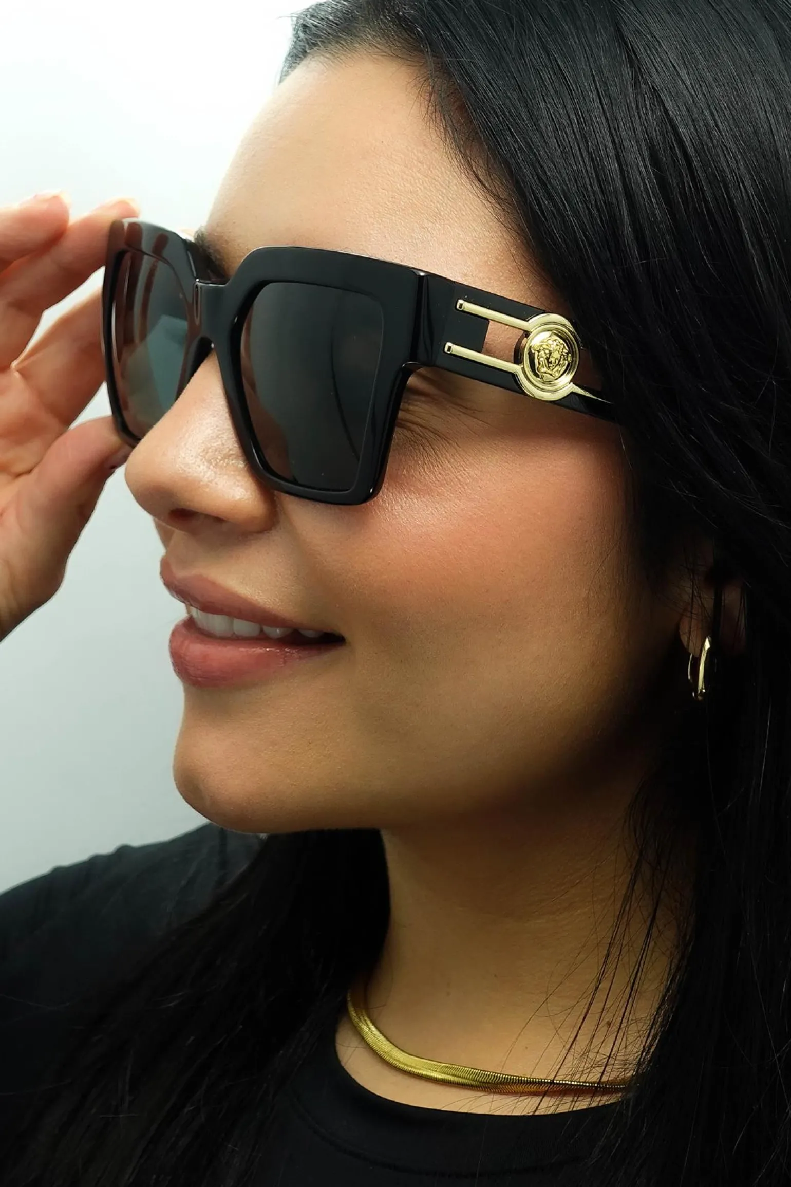 Versace Sunglasses VE4458 GB1/87 Black Dark Grey