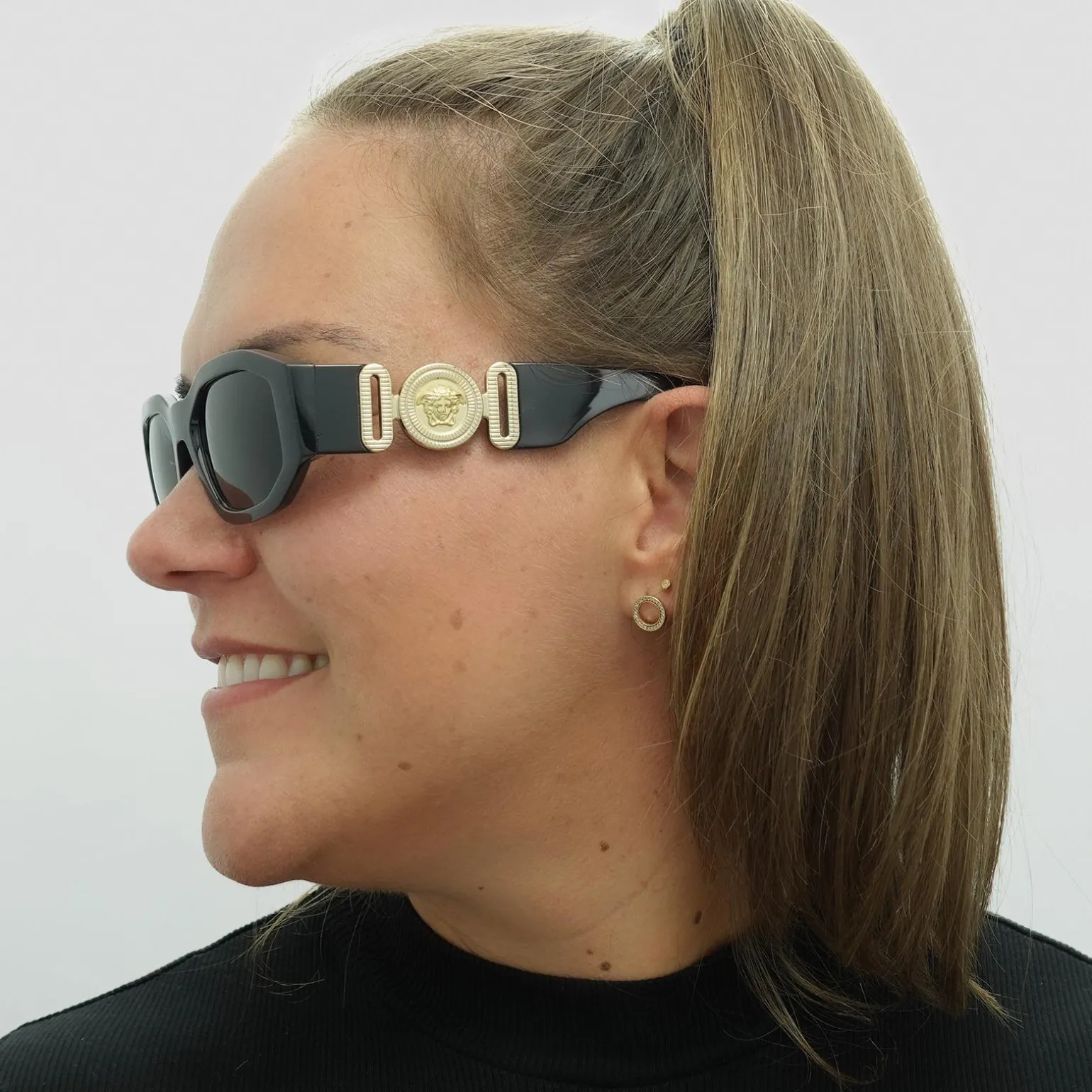 Versace Sunglasses VE4361 GB1/87 Black Dark Grey