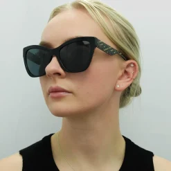 Versace Sunglasses VE4417U 535887 Black Pattern Dark Grey