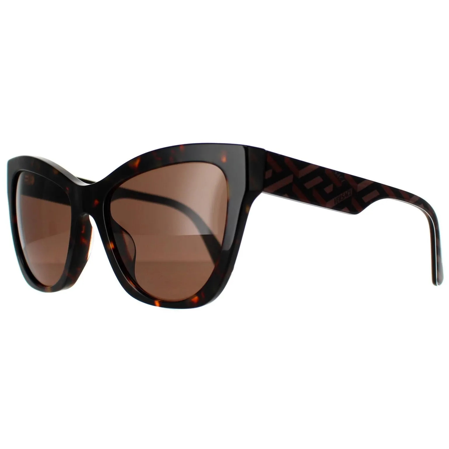 Versace Sunglasses VE4417U 535973 Havana Pattern Dark Brown
