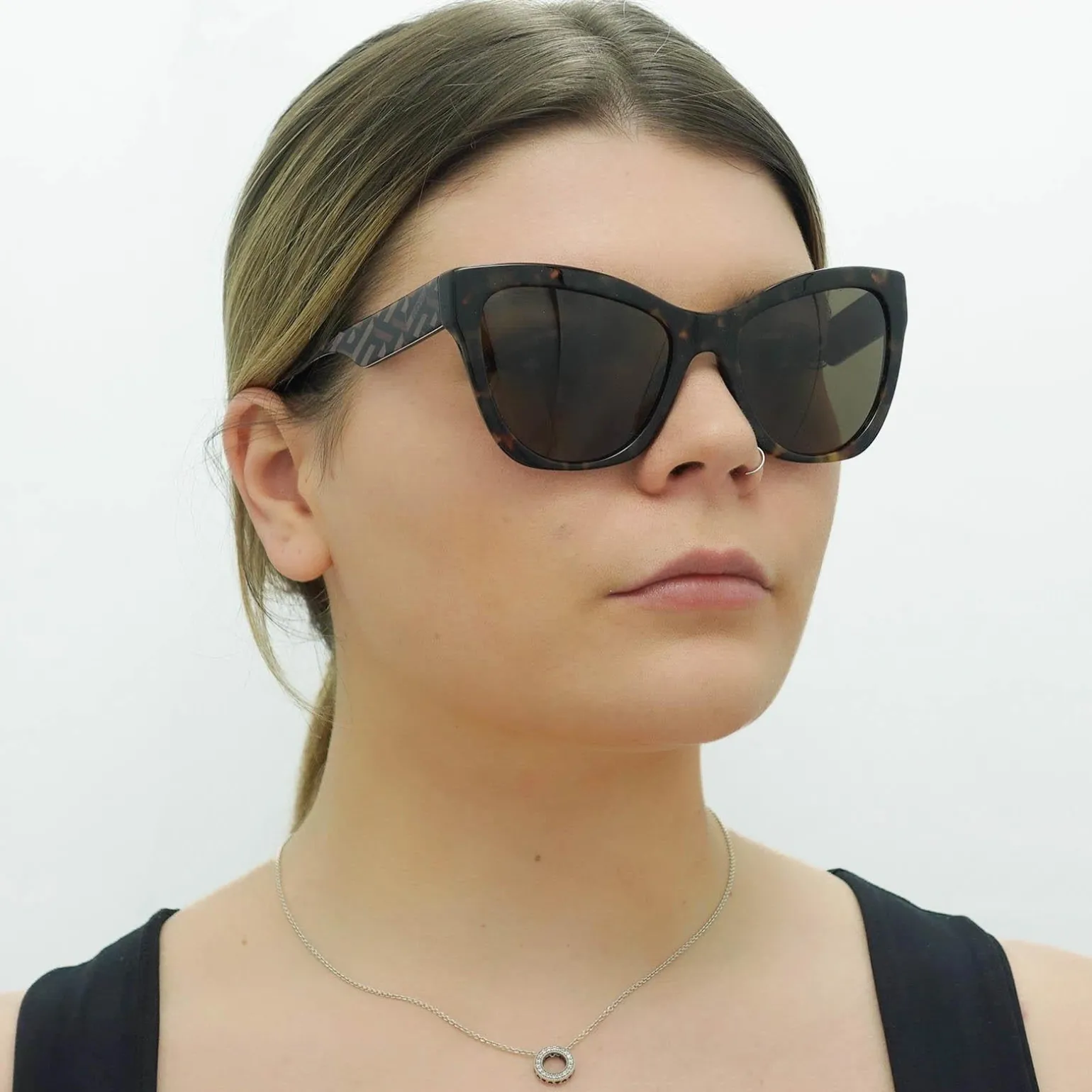 Versace Sunglasses VE4417U 535973 Havana Pattern Dark Brown