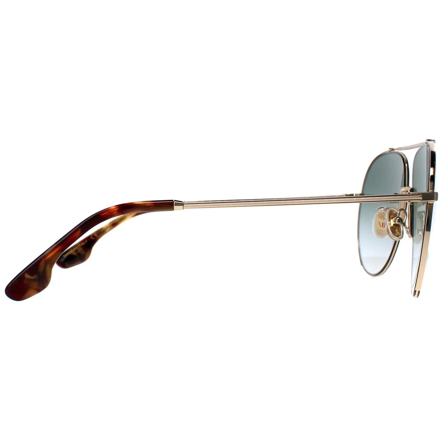 Victoria Beckham Sunglasses VB213S 700 Gold Green Gradient